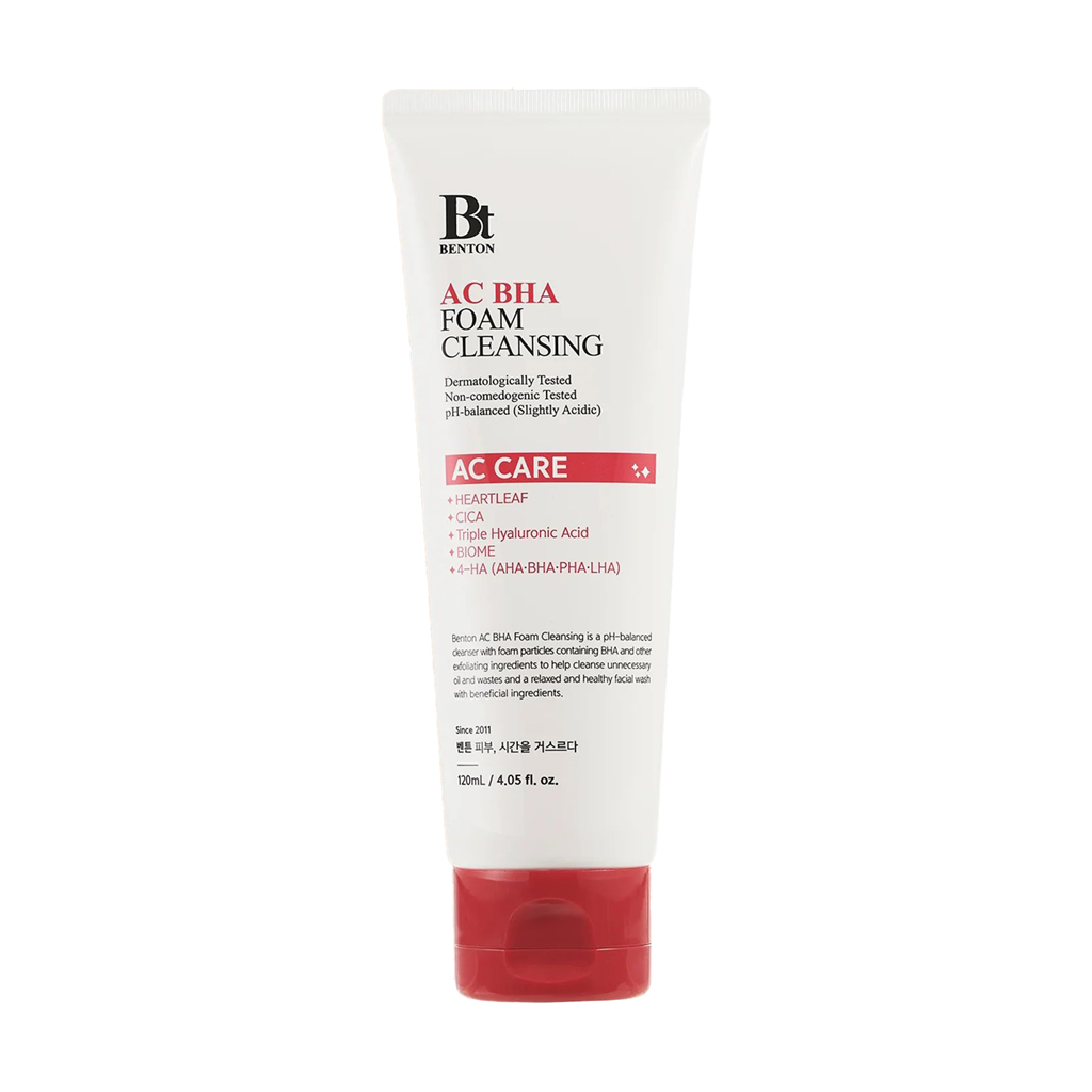 Гель-пінка для вмивання Benton AC BHA Foam Cleansing із саліциловою кислотою, 120 мл